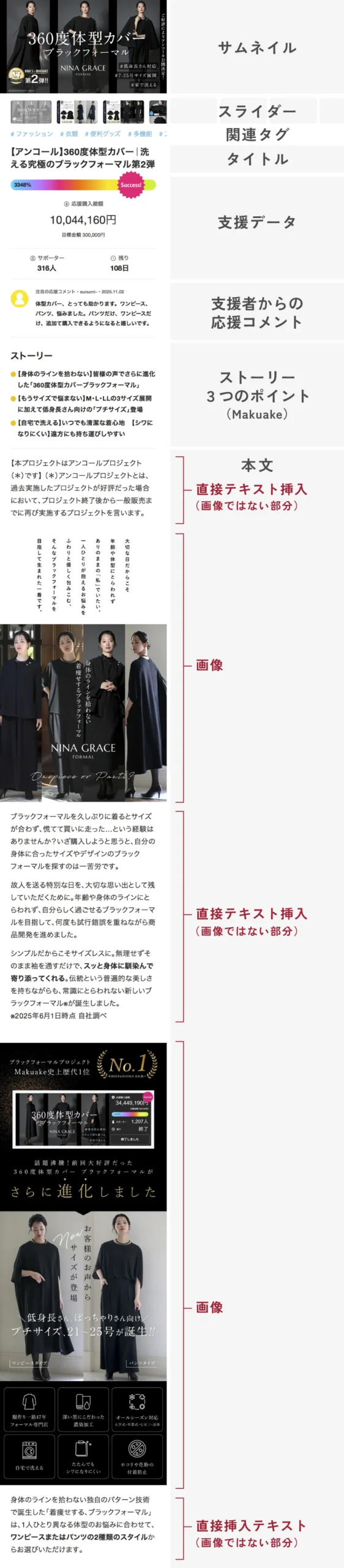 【アンコール】360度体型カバー|洗える究極のブラックフォーマル第2弾 【アンコール】360度体型カバー|洗える究極のブラックフォーマル第2弾https://www.makuake.com/project/nina2_encore/